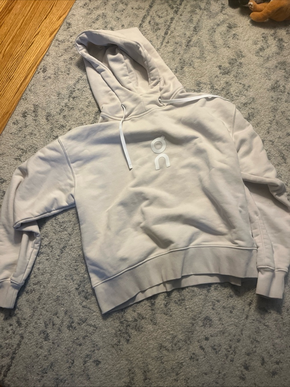 On Running Light cream Women's Hoodie medium